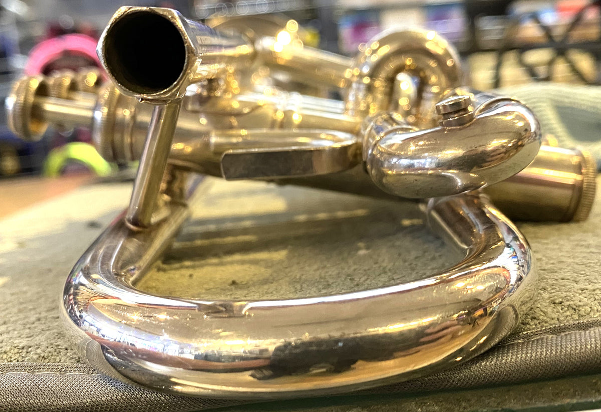 USED 1988 Bach Stradivarius Model 189S with 229 Bell Silver-Plated Professional Eb Trumpet