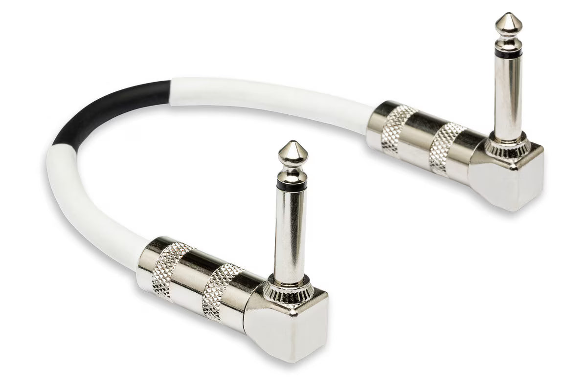 Hosa CPE-106 Guitar Pedalboard Patch Cable - Right Angle to Right Angle - 6in