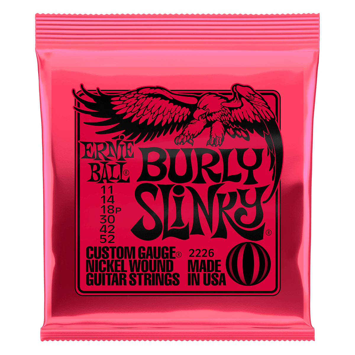 Ernie Ball 2226 Burly Slinky Nickel Wound Electric Guitar Strings - .011-.052