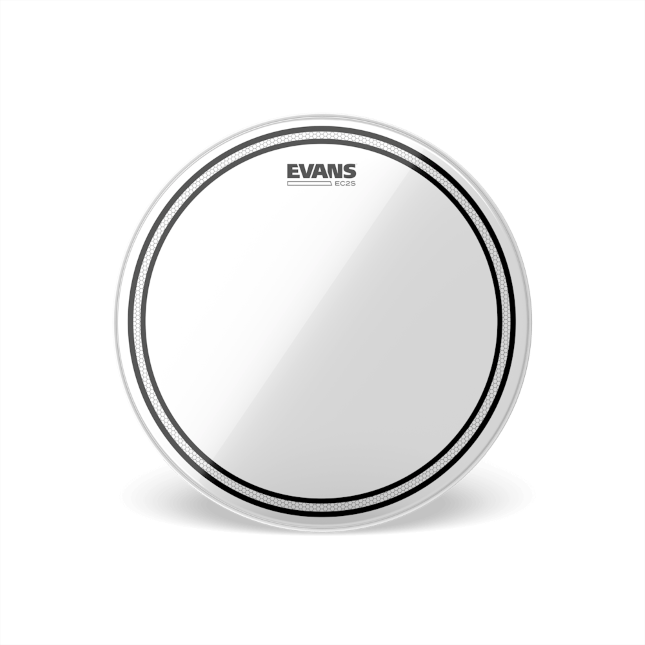 EVANS TT08EC2S EC2S Clear Drum Head, 8 Inch
