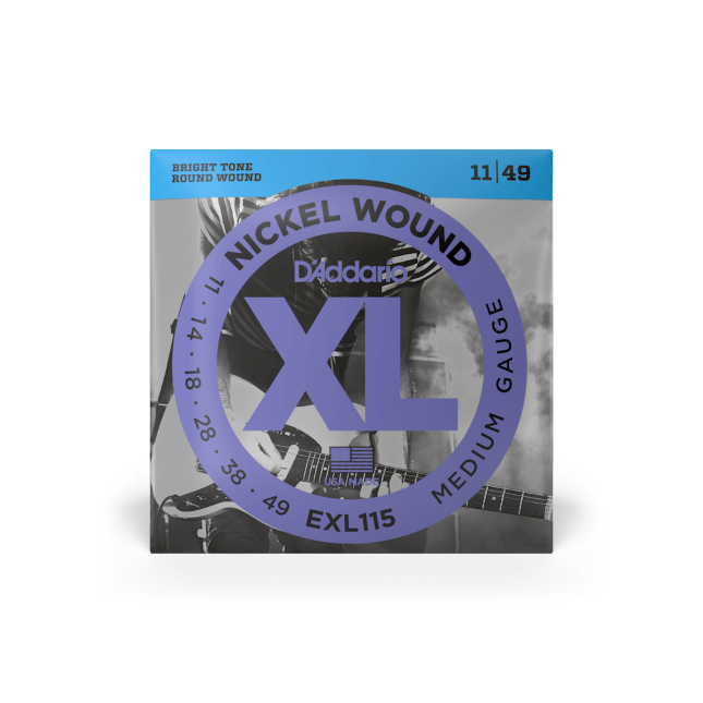 D'Addario EXL115 11-49 Medium, XL Nickel Electric Guitar Strings