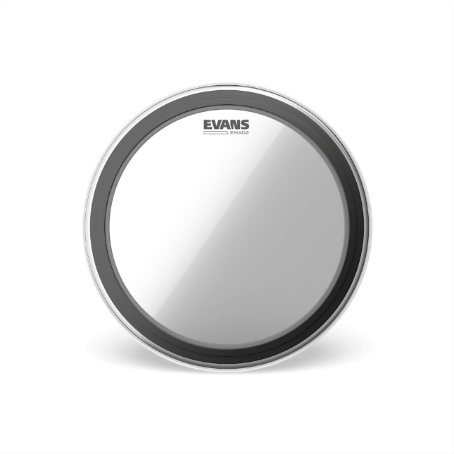 Evans BD22EMAD2 EMAD2 Clear Bass Batter Drumhead, 22 Inch