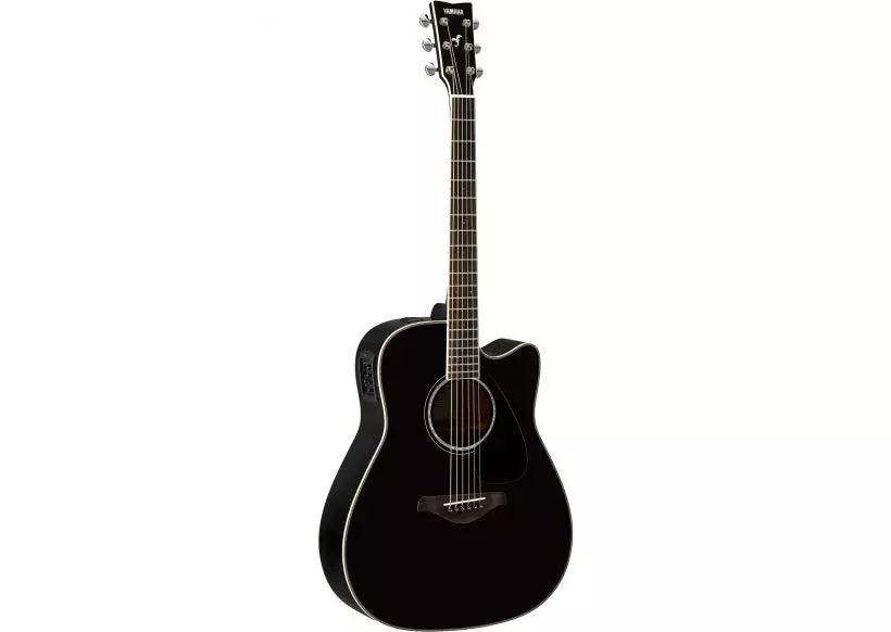 Yamaha FGX830C Gloss Black Finish Acoustic-Electric Guitar