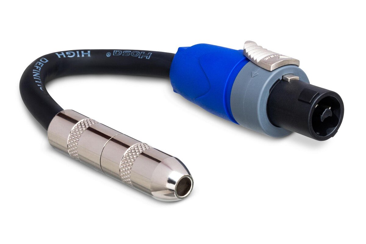 Hosa GSK-112 1/4-inch Female TS to Neutrik speakON Speaker Adaptor Cable