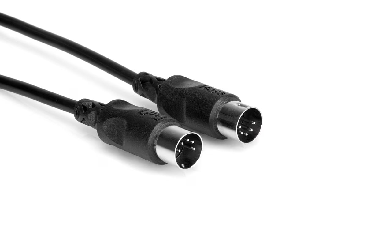 Hosa MID-320BK MIDI Cable, 5-pin DIN to Same - 20ft