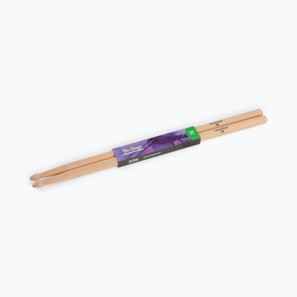 On-Stage MW7A 7A Maple Wood Tip Drum Sticks
