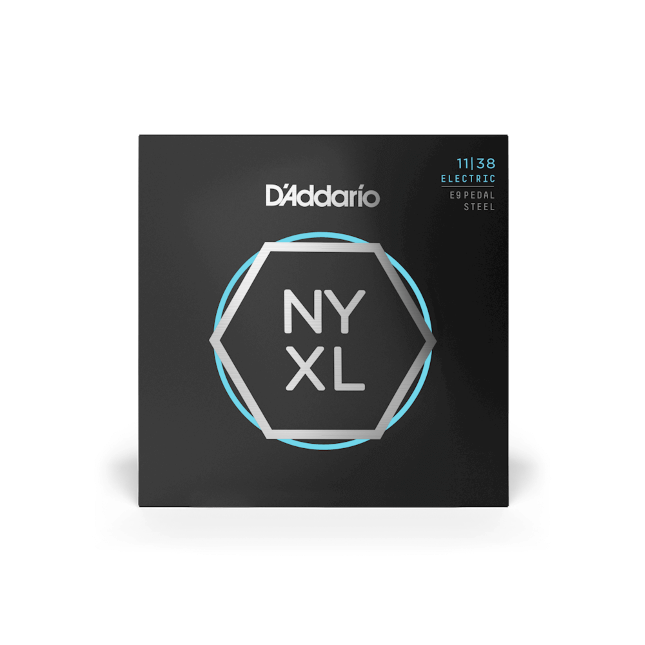D'Addario NYXL1138PS 11-38 Regular Light E9, NYXL Pedal Steel Guitar Strings