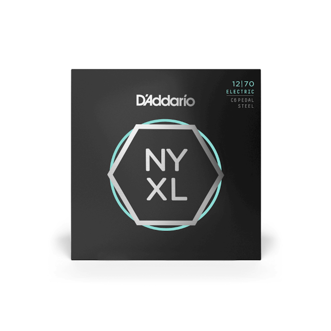 D'Addario NYXL1270PS 12-70 Custom Medium C6, NYXL Pedal Steel Guitar Strings