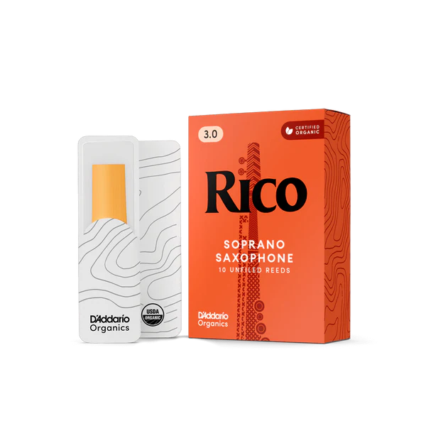 Rico by D'Addario RIA1030 Soprano Sax Reeds, Strength 3