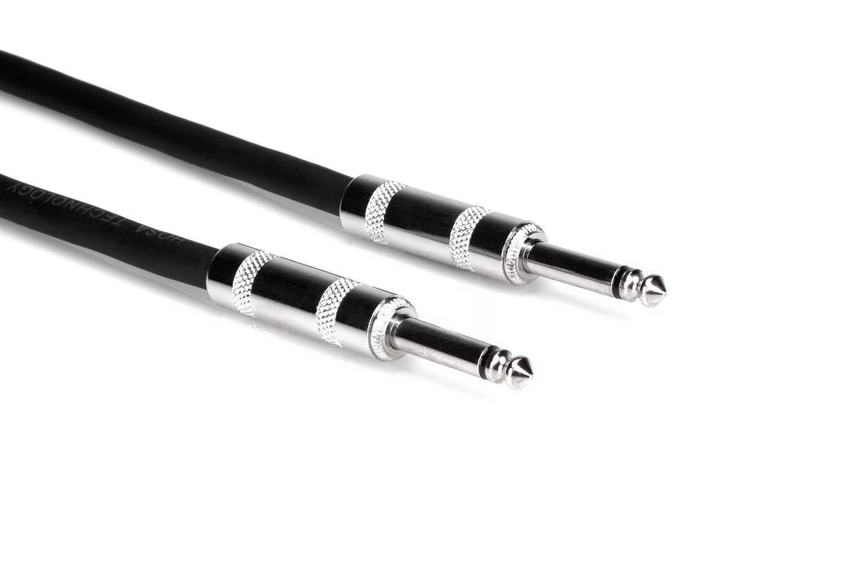 Hosa SKJ-625 Speaker Cable - 1/4 inch TS to 1/4 inch TS - 25ft