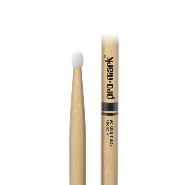 ProMark TX2BN Classic Forward 2B Hickory Drumstick, Oval Nylon Tip
