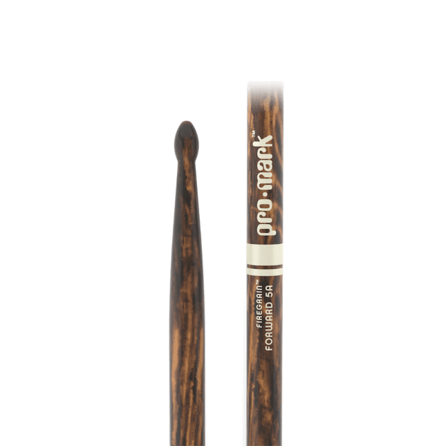 ProMark TX5AW-FG Classic Forward 5A FireGrain Hickory Drumstick, Oval Wood Tip