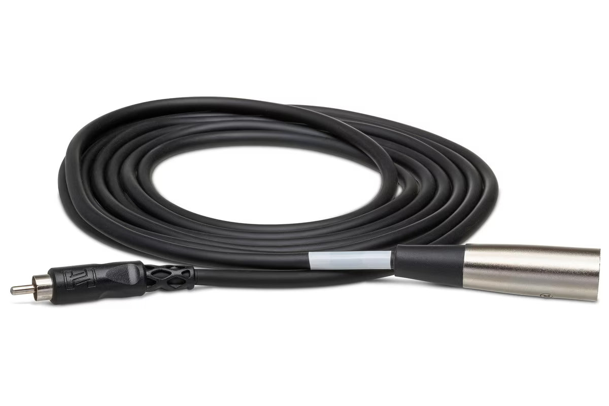 Hosa XRM-110 RCA Male to XLR Male Unbalanced Interconnect Cable - 10ft