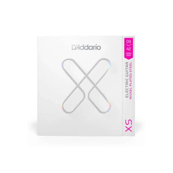 D'Addario XSE0942 09-42 Super Light, XS Nickel Coated Electric Guitar Strings