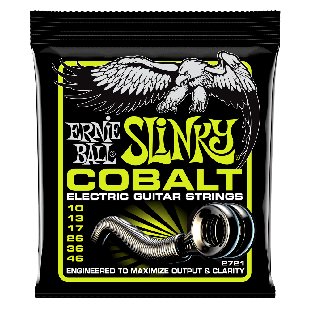 Ernie Ball 2721 Regular Slinky Cobalt Electric Guitar Strings - .010-.046