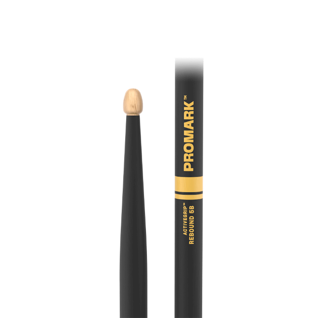 ProMark R5BAG Rebound 5B ActiveGrip Hickory Drumstick, Acorn Wood Tip