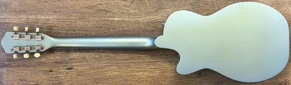 USED 1953 Kay K-125 Stratotone "Peanut" Gloss Refinished Teal Green Electric Guitar with Vox Hardshell Case