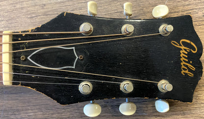 VINTAGE 1961 Guild F-20 Troubadour Sunburst Acoustic Guitar with Original Case