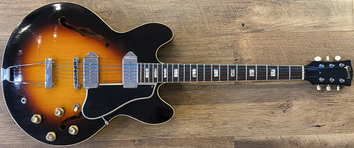 USED 1966 Gibson ES-330TD Gloss 3-Tone Sunburst Finish Hollowbody Electric Guitar with Original Hardshell Case
