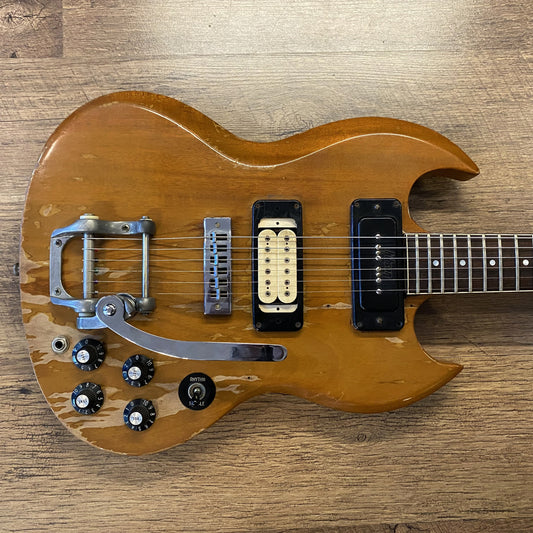 USED 1972 Gibson SG Pro Natural Finish Electric Guitar