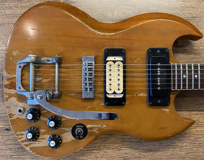 USED 1972 Gibson SG Pro Natural Finish Electric Guitar