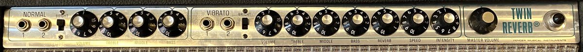 USED 1976 Fender Twin Reverb 100-Watt 2 x 12" 2-Channel All-Tube Electric Guitar Combo Amplifier