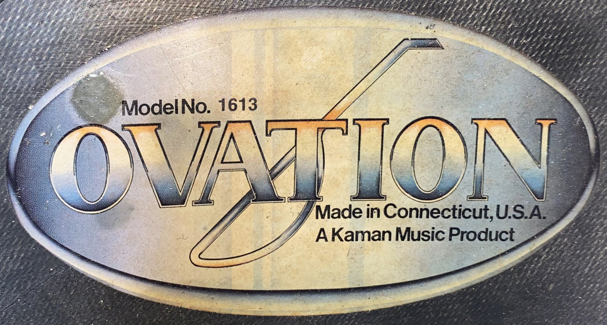 USED 1979 Ovation Model 1613 Classic Natural Gloss Finish Classical Nylon-String Acoustic-Electric Guitar with Original Hardshell Case