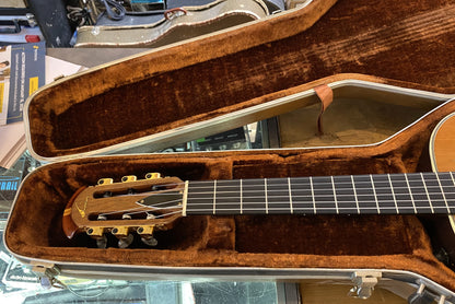 USED 1979 Ovation Model 1613 Classic Natural Gloss Finish Classical Nylon-String Acoustic-Electric Guitar with Original Hardshell Case