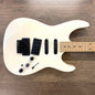 USED 1980s Kramer 100 Series 610 Gloss White Finish Electric Guitar with Aftermarket Neck