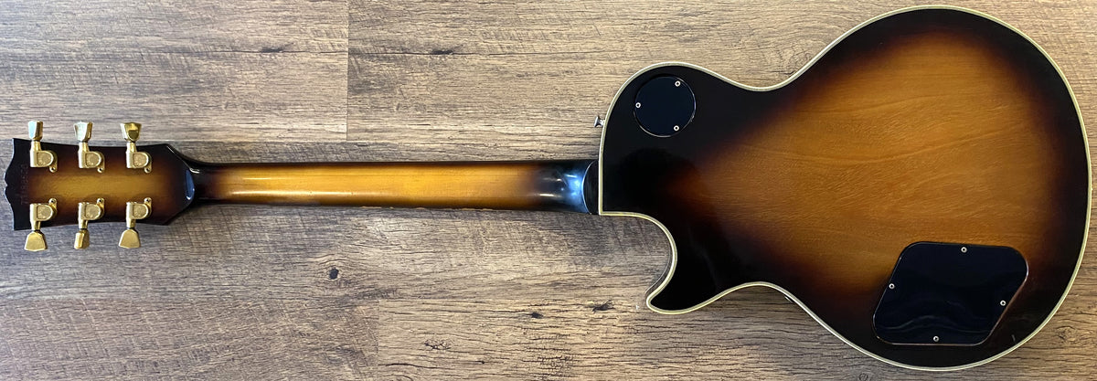 USED 1981 Gibson Les Paul Custom "Norlin Era" Gloss Tobacco Sunburst Finish Electric Guitar with Tokai Hardshell Case