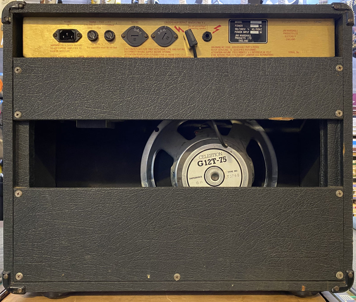 USED 1982 Marshall JCM 800 Lead Series Model 4010 50-Watt 1 x 12" Master Volume Electric Guitar Combo Amplifier