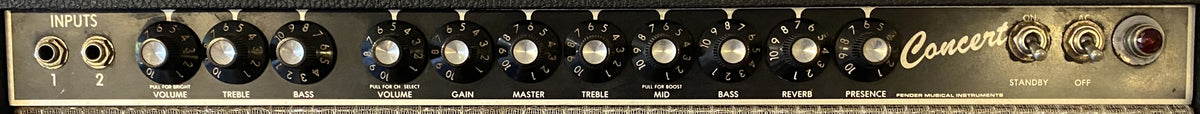 USED 1983 Fender Concert "Rivera-era" 60-Watt All Tube 1 x 12" 2-Channel Electric Guitar Combo Amplifier