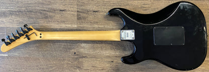 USED 1985 Kramer Pacer Deluxe Gloss Black Finish Electric Guitar with Hardshell Case