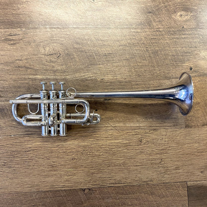 USED 1988 Bach Stradivarius Model 189S with 229 Bell Silver-Plated Professional Eb Trumpet