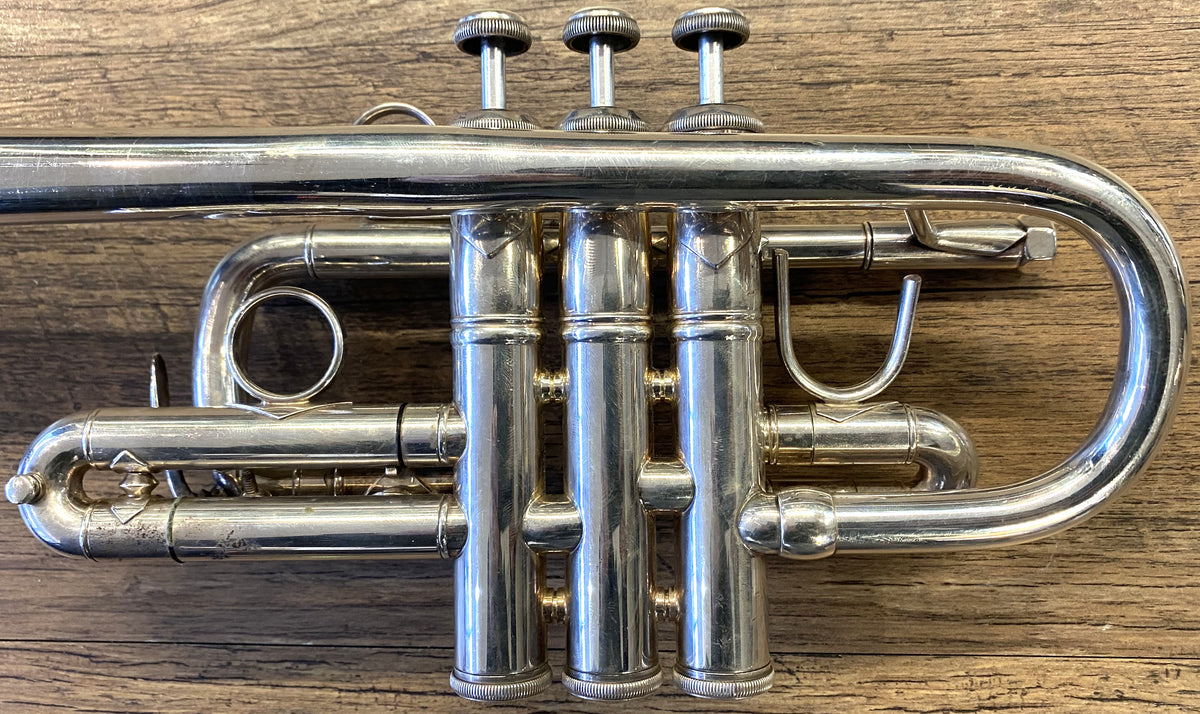 USED 1988 Bach Stradivarius Model 189S with 229 Bell Silver-Plated Professional Eb Trumpet