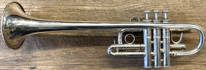 USED 1988 Bach Stradivarius Model 189S with 229 Bell Silver-Plated Professional Eb Trumpet