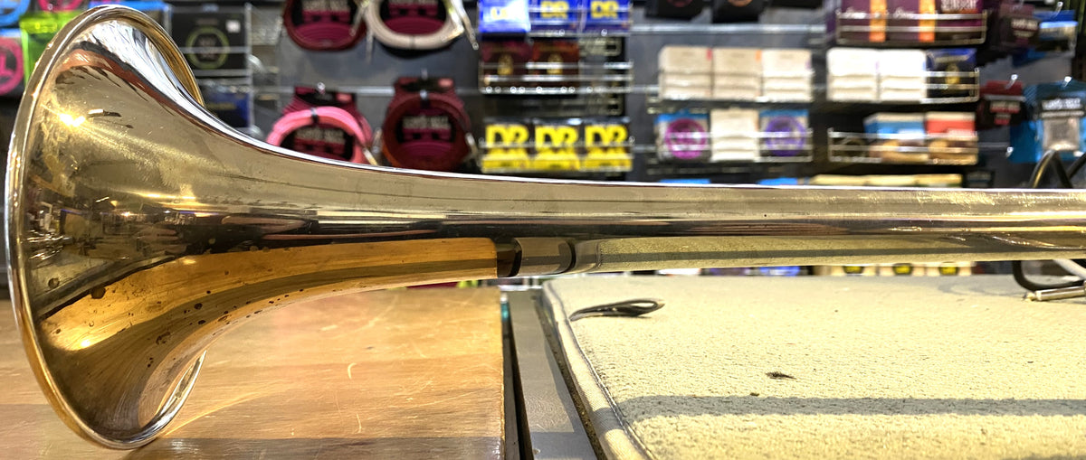 USED 1988 Bach Stradivarius Model 189S with 229 Bell Silver-Plated Professional Eb Trumpet