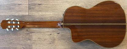 Takemine TC132SC Natural Gloss Finish Classical Nylon-String Acoustic Electric Guitar with Hardshell Case & Guitar Stand