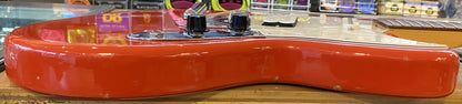 USED 1997 Fender Jag-Stang Gloss Fiesta Red Finish Electric Guitar