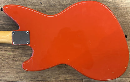 USED 1997 Fender Jag-Stang Gloss Fiesta Red Finish Electric Guitar