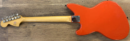 USED 1997 Fender Jag-Stang Gloss Fiesta Red Finish Electric Guitar