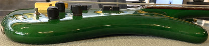USED 2002 Spector Euro Series NS5-CRFM Gloss Transparent Emerald Green Finish Neck-Thru 5-String Active Electric Bass Guitar with Original Hardshell Case