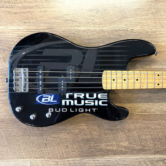 USED 2004 Fender Deluxe Limited Edition Bud Light True Music PJ Bass Electric Bass Guitar