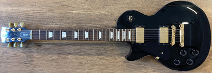 USED 2004 Gibson Les Paul Studio Gloss Ebony Finish Left-Handed Electric Guitar with Original Hardshell Case