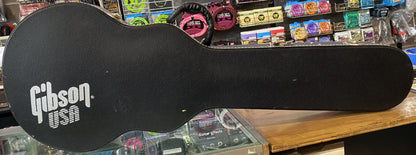 USED 2004 Gibson Les Paul Studio Gloss Ebony Finish Left-Handed Electric Guitar with Original Hardshell Case