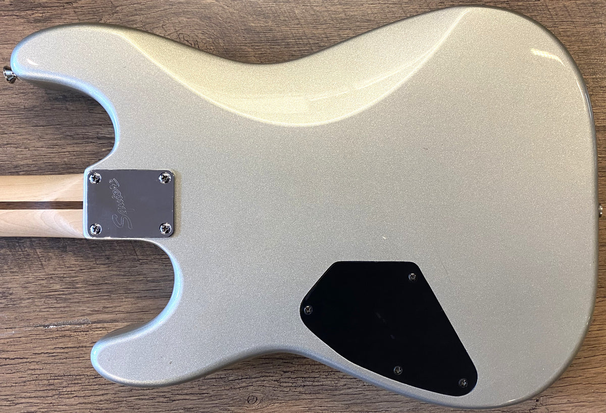 USED 2005 Fender Squier Standard Series Limited Edition Icehouse Stratocaster Gloss Silver Finish Electric Guitar