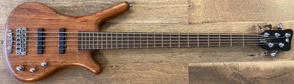 USED 2006 Warwick Pro Series Corvette Standard Natural Satin Finish 5-String Active Electric Bass Guitar with Original Gig Bag