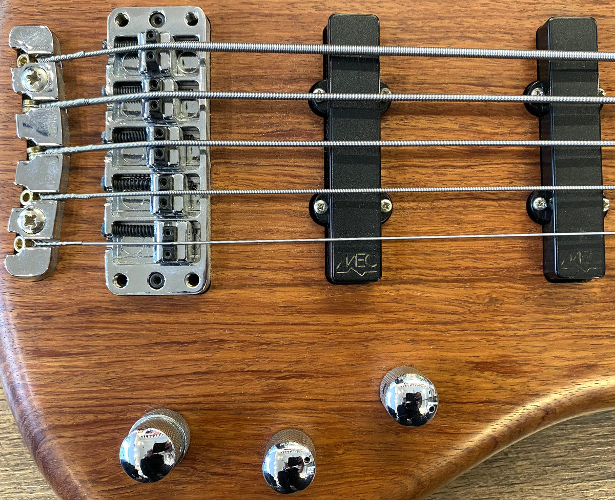 USED 2006 Warwick Pro Series Corvette Standard Natural Satin Finish 5-String Active Electric Bass Guitar with Original Gig Bag