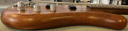 USED 2006 Warwick Pro Series Corvette Standard Natural Satin Finish 5-String Active Electric Bass Guitar with Original Gig Bag
