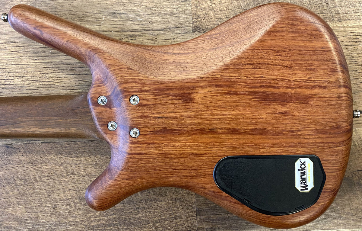USED 2006 Warwick Pro Series Corvette Standard Natural Satin Finish 5-String Active Electric Bass Guitar with Original Gig Bag